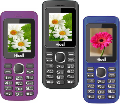 

Hicell C5 Pack of Three Mobiles(Voilet$Black&Dark Blue$Black&Navy Blue$Black)