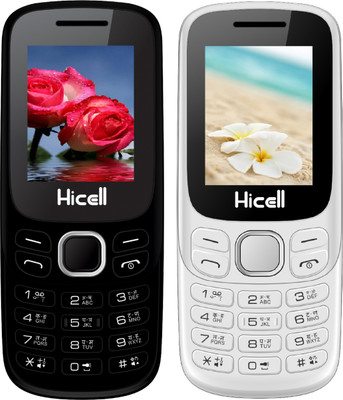 

Hicell C9 Metro Combo of Two Mobiles(Black$Green&White$Orange)