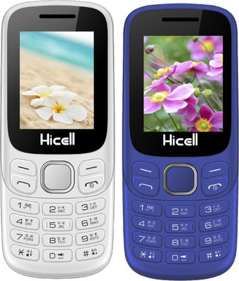 

Hicell C9 Metro Combo of Two Mobiles(White$Orange&Dark Blue$Black)