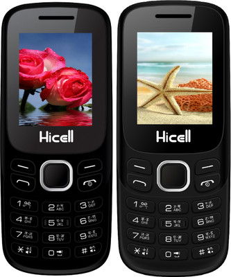 

Hicell C9 Metro Combo of Two Mobiles(Black$Green&Black$Dark Grey)