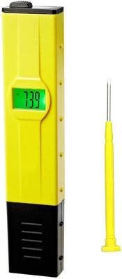 CPEX Pocket Size pH Meter, Mini Water Quality Tester, pH 0-14.0 Measuring Range, 0.1pH Resolution (Yellow) Digital Multimeter(Yellow 2000 Counts)
