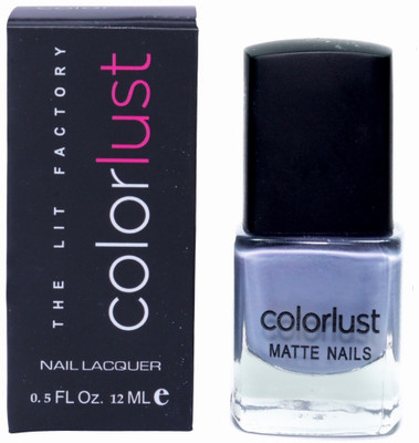 

Colorlust Matte nailpolish Grey Grey