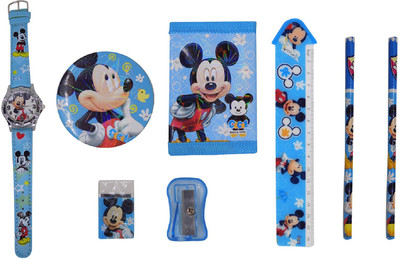 

Confidence pencil Box Cartoon Art Plastic Pencil Box(Set of 8, Blue)