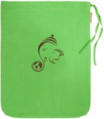 

Clean Planet Ganesha's World Eco Giftbags Potli(Green)