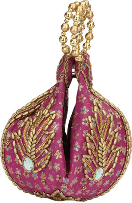 

HimalayaHandicraft Pouch Potli(Pink)