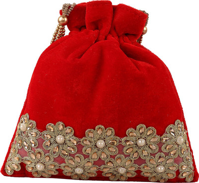 

Ratash.com Velvet potli Red Potli(Red)