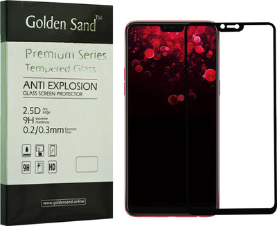 Golden Sand Edge To Edge Tempered Glass for OPPO F7(Pack of 1)