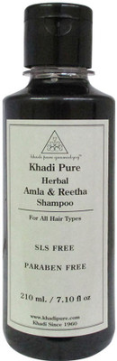 

Khadi Pure Herbal Amla & Reetha Shampoo SLS-Paraben Free(210 ml)