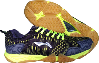 

Li-Ning Active Non-Marking Badminton Shoes For Men(Purple, Green, Purple/lime