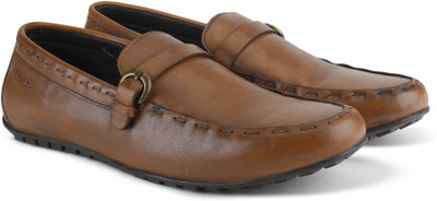 

Lee Cooper Leather Slip On Shoes For Men(Brown, Tan