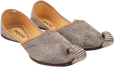 

Mochi Awesome Mojaris For Men(Gold, Silver, 28;antique gold
