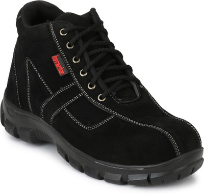 

Kavacha Steel Toe safety shoe , S36 Casuals For Men(Black
