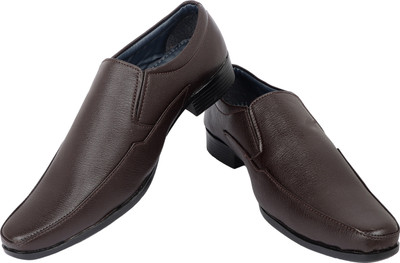 

Wenzel Men's Formal Leather Shoes Slip On For Men(Brown