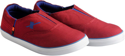 

Sparx Canvas Casuals For Men(Maroon, Cherry blue
