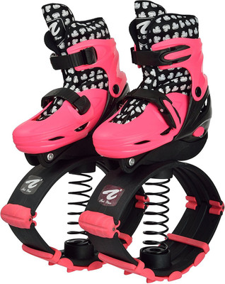 

Iris Jumping Shoes Adult Children Bounce Shoes In-line Skates - Size 1-4 UK(Pink)