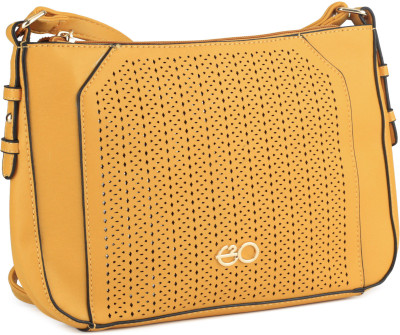 

E2O Women Casual Yellow PU Sling Bag