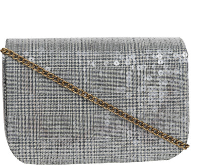 

Diwaah Women Grey Cotton Clutch