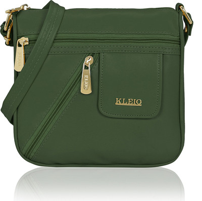 

Kleio Women Formal, Casual Green PU Sling Bag