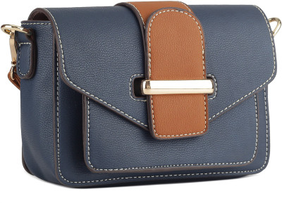 

E2O Women Casual Blue PU Sling Bag