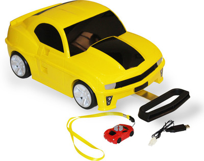 

M-Max 2-4G-Radio-Control-Kid-Pull-Along-Travel-Case-Suitcase-Trolley-Luggage-Car-Shape Yellow Small Travel Bag - 20(Yellow)