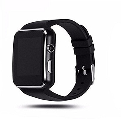 

Meher Collection Smart watch with black Silicon strap Black Smartwatch(Black Strap Freesize)