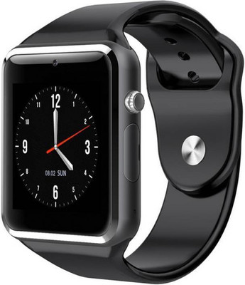 BODOC Smart Watch Smartwatch(Black Strap Free Size)