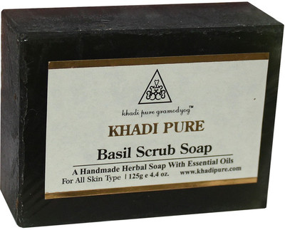 

Khadi Pure Herbal Basil Scrub Soap(125 g)