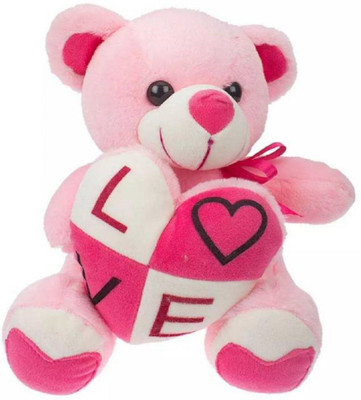 

GVMC Toys PINK Soft Teddy Bear With Heart( Love) - 40 cm(Pink)