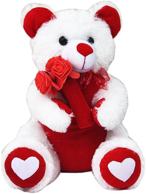 

GVMC Toys Cute RED Fur & White Teddy Bear - 65 cm(Red)