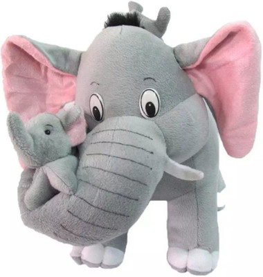

GVMC ELEPHANT WITH LITTLE BABY ELEPHANT - 40 cm(Grey)