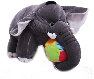 

ARD Enterprise Original Ball Elephant,Premium Quality,Non-Toxic Super Soft Plush Stuff Toys for all age groups - 35 cm(Grey)