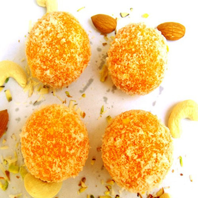 

Ghasitaram Gifts Mango Coconut Laddoo(800 g, Box)