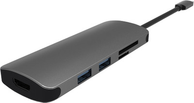 

Artis HB300 USB Type C 6 in 1 HUB With 2 x USB 3.0 , SD card Reader , Micro SD Card Reader ,HDMI Port and Type C AR-HB300 USB Hub(Space Grey Metallic)