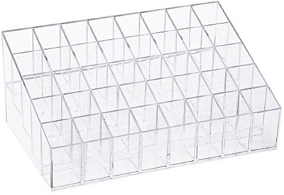 

upalabdh 24 Case Clear Acrylic Lipstick Holder Cosmetic Case Cosmetic Organizer Lipstick Storage Holder Vanity Box(Clear)