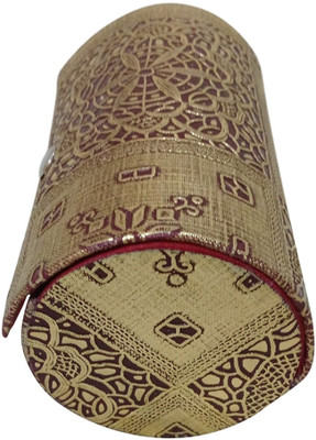 

DP_CRAFT Stylish Round Bangles Box bangles box Vanity Box(Golden)