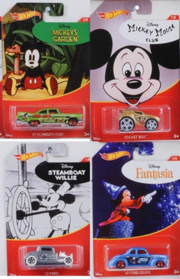Hot Wheels MICKEY MOUSE CARS SET OF 4(NA)