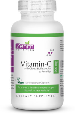

Zenith Nutrition Vitamin-C 500mg 120nos(120 No)