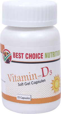 

Best Choice Nutrition Vitamin D3 Cholecalciferol 60000IU capsule(15 No)