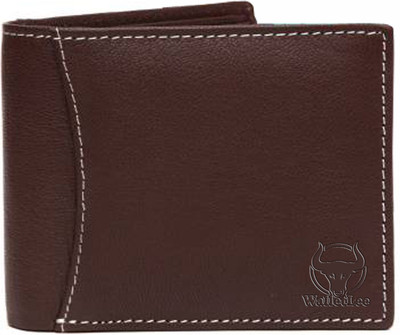 

WalletLee Men Brown Genuine Leather Wallet(6 Card Slots)