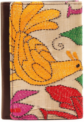 

Maheejaa Women Multicolor Genuine Leather Wallet(8 Card Slots), Tan