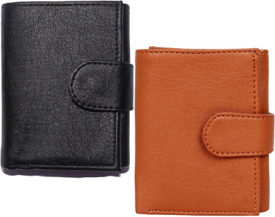 

Peacock Mundkar Boys Tan, Black Artificial Leather Wallet(6 Card Slots)
