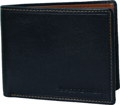 

Second May Men Black Genuine Leather Wallet(7 Card Slots)