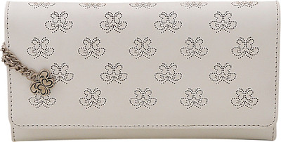 

Blizzard Women White Artificial Leather Wallet(5 Card Slots)