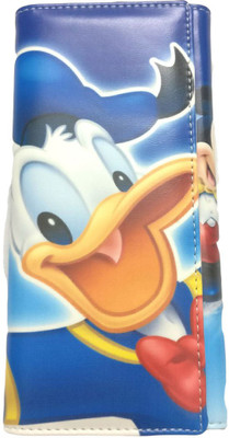 

Shopkooky Girls Multicolor Artificial Leather Wallet(6 Card Slots), Donald duck blue