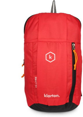klarton lifestyle KTBP0005 15 L Backpack(Red)