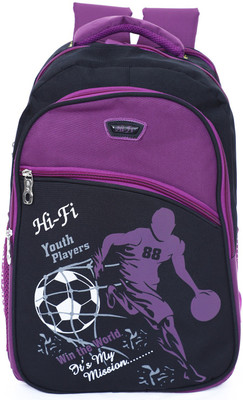 

Agatti Hi-Fi Youth 30 L Backpack(Purple), Black