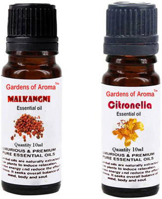 

Gardens Of Aroma Malkangani Essential Oil And Citronella Essential Oil(20 ml)