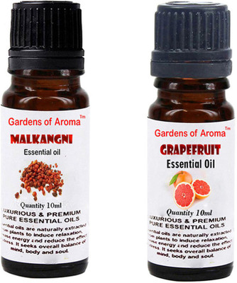 

Gardens Of Aroma Malkangani Essential Oil And Grapefruit Essential(20 ml)