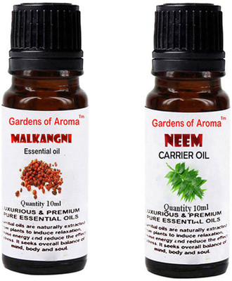 

Gardens Of Aroma Malkangani Essential Oil And Neem Carrier Oil(20 ml)