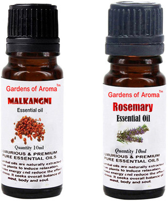

Gardens Of Aroma Malkangani Essential Oil And Rosemary Essential Oil(20 ml)
